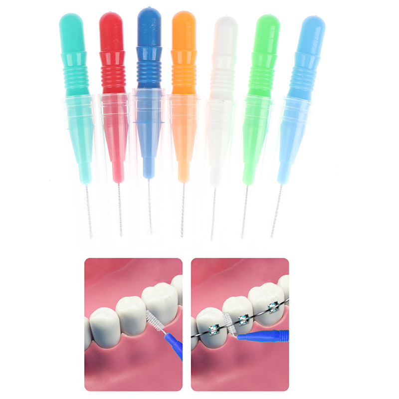 5Pcs Orale Schoon Interdentale Borstel Oral Care Tool Dental Floss Tanden Hygiëne Tandenstoker Tanden Borstel