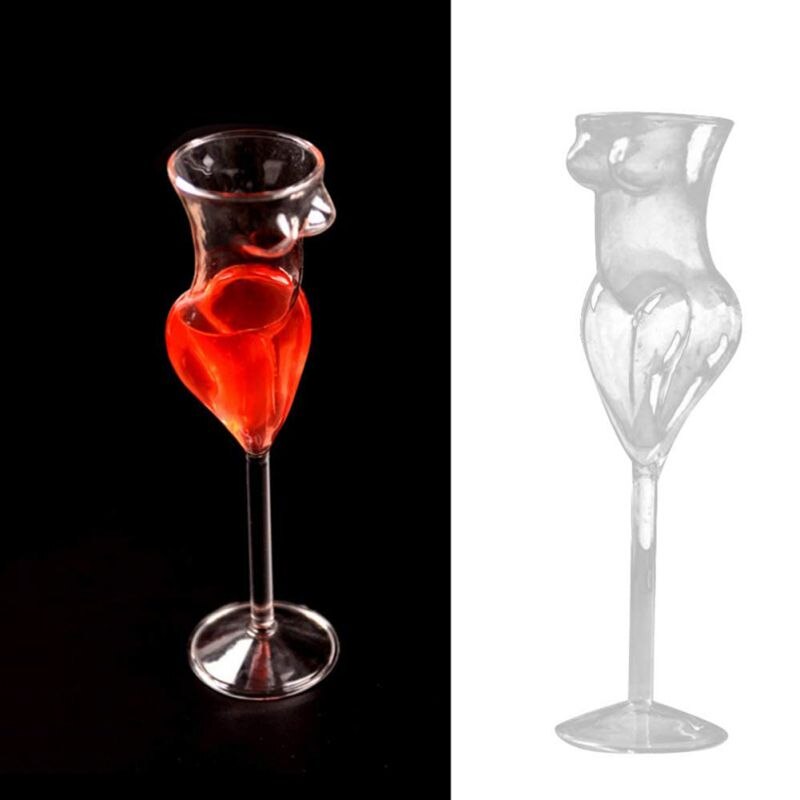 Female body Champagne Wine Glass Goblet Beauty Body Cocktail Glass for Bar and Club Funny Wine Glass #1