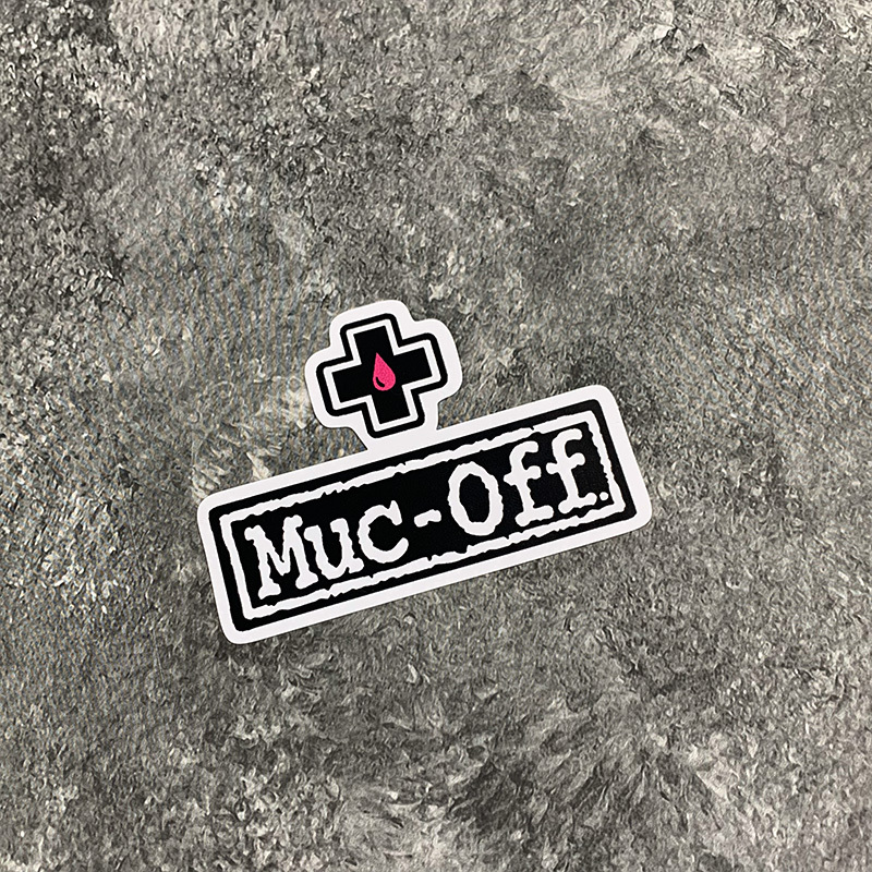 Muc Off Waterproof Bike Sticker - Scratch Resistant and Sunscreen Sticker for Mountain Bikes and Road Bikes, Mixed Colors: WHITE