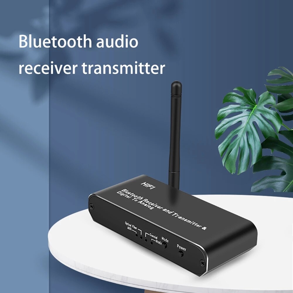 Conversor de áudio digital para analógico, sem fio, dac, com transmissor receptor bluetooth, áudio estéreo hifi