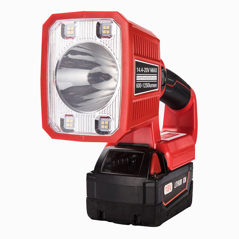 Lampe de travail LED Portable 18w pour Milwaukee M18, avec batterie Li-Ion 18V, éclairage extérieur USB (sans batterie),: type1