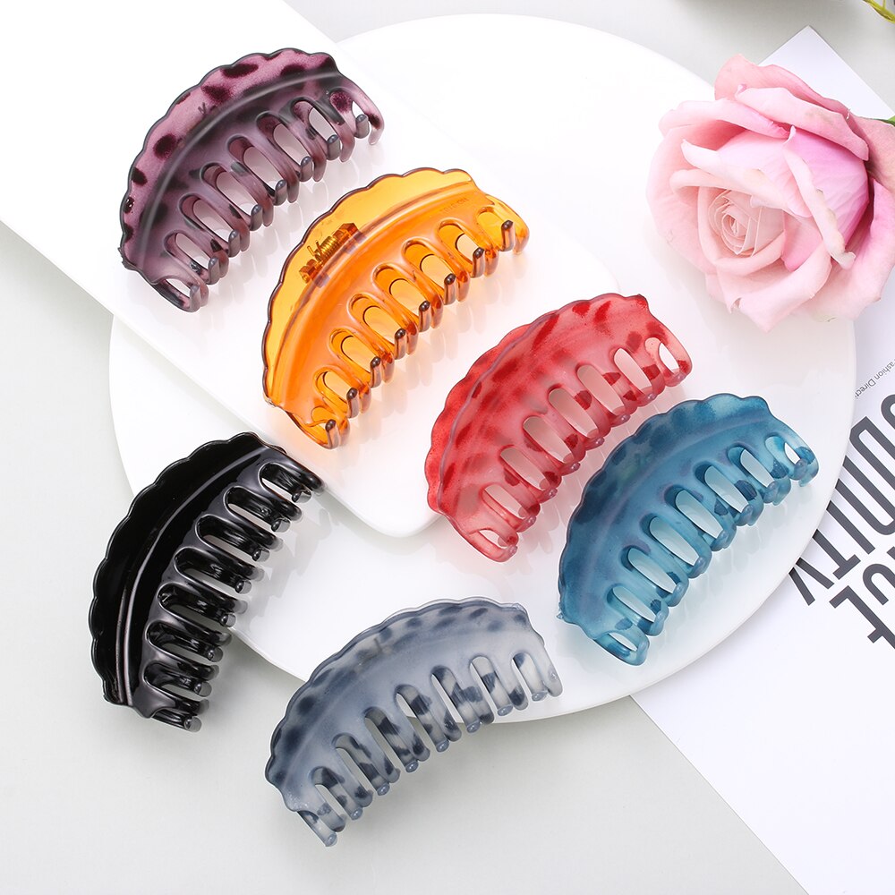1pc Barrette Crab Clamp Clips Girls Hair Updo Hairpin Hairdress Styling Tool Women Hair Claw Banana Hair Clips