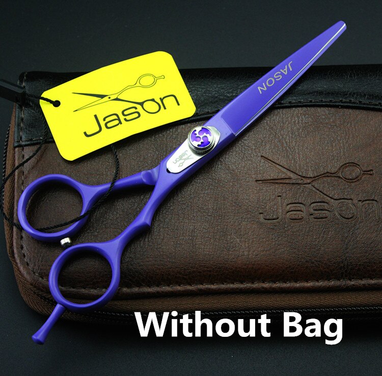 6 inch Brand Jason TOP GRADE Hairdressing Scissors JP 440C Barbers Cutting Scissors Thinning Shears Hair Scissors: One Cutting No Bag
