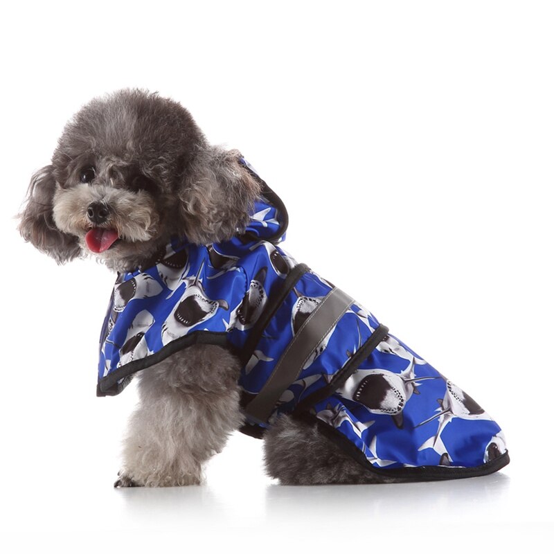 Dog Raincoat Puppy Soft Breathable Rain Coat with Hood Reflective Waterproof Dog Raincoat Clothes Pet Cat Small Dog Rainwear
