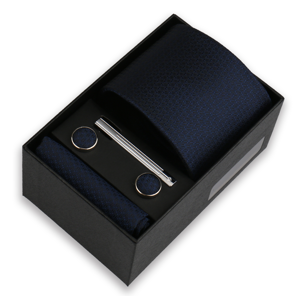 Conjunto de gravata de luxo para homens caixa de presente de negócios festa de casamento moda masculina conjunto de gravata paisley lenço abotoadura gravata-clipe terno presente para homem: Gengibre