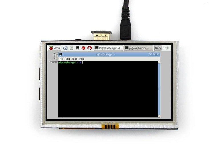 [HFSECURITY] 5 Inch 800 * 480 Touch Display Screen For Raspberry Pi Pi 2 A+ B+ 2B Portable HDMI Touch Panel LCD Display Screen