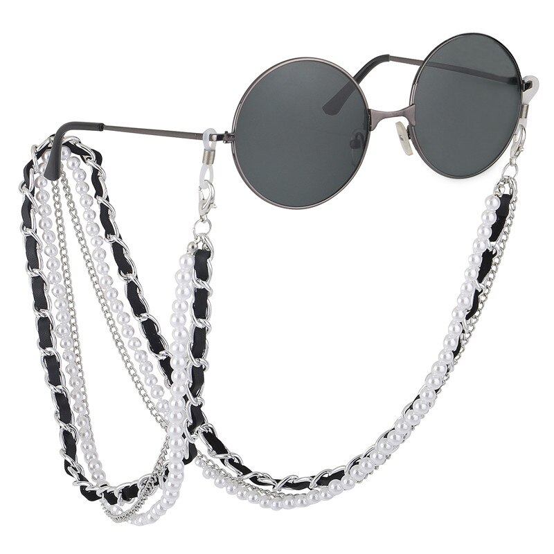 Women Retro Black Bat Sunglass Chains Lanyards Eyewear Accessories Sunglasses Reading Glasses Strap Cord Glasses Hanging Rope
