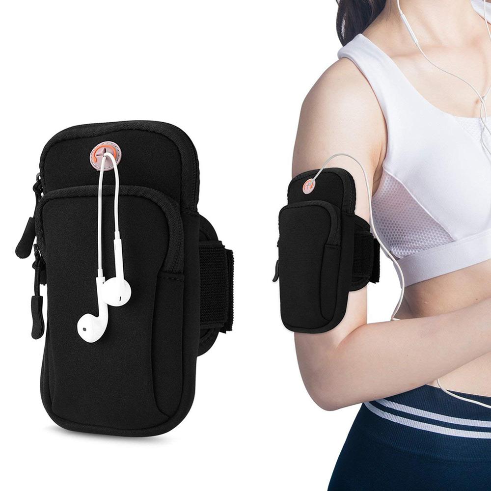 Multifunktionale outdoor-sport-armtasche, freizeit-armtasche, fitnessstudio-tasche, handytasche, schlüsselhalter für iphone x und samsung