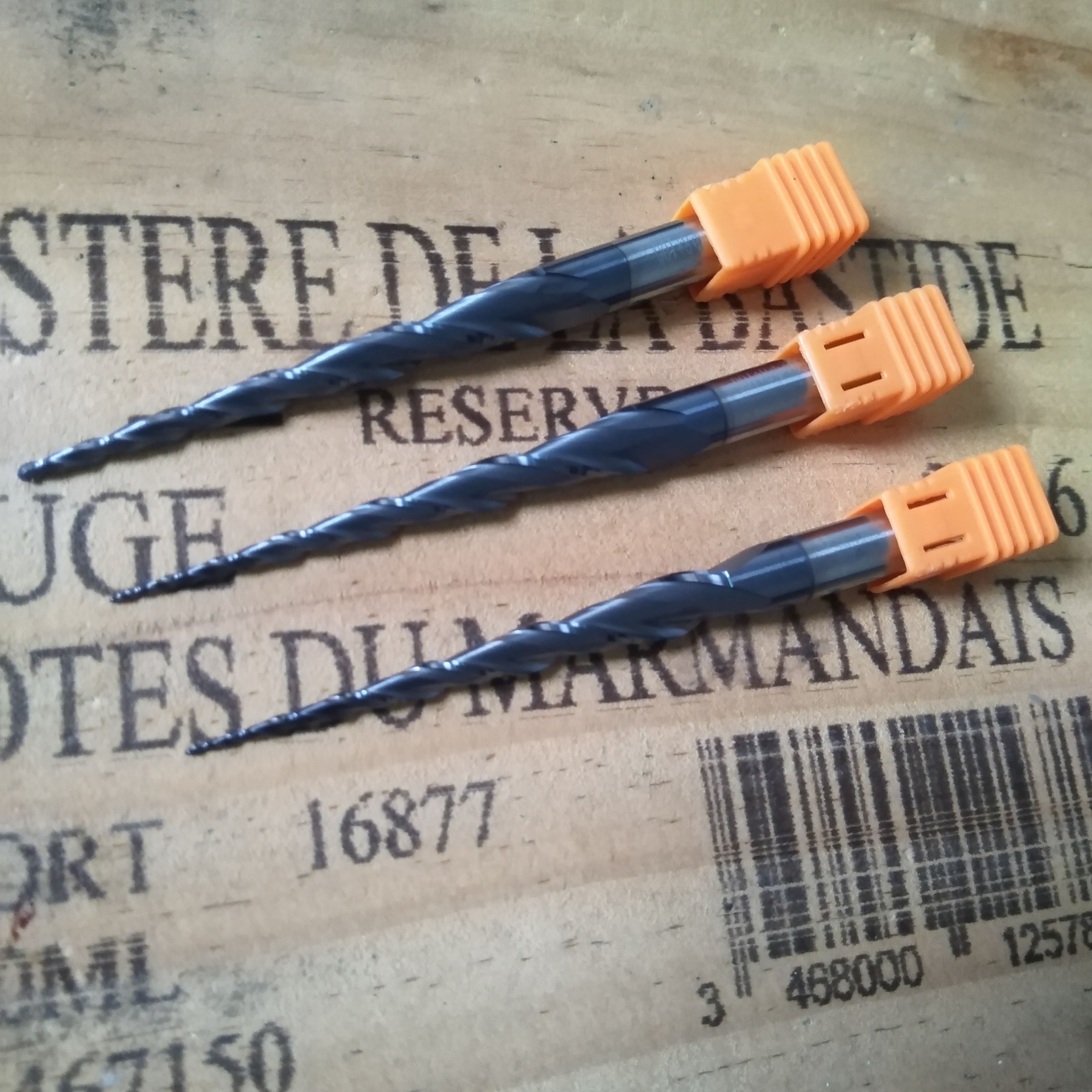 ZYYG Milling Cutter 2 FlutesHRC55Tapered Ball Nose End Mill Radius R0.25-R2.0mm CNC Router Bit for Wood CNC Engraver Carving Bit