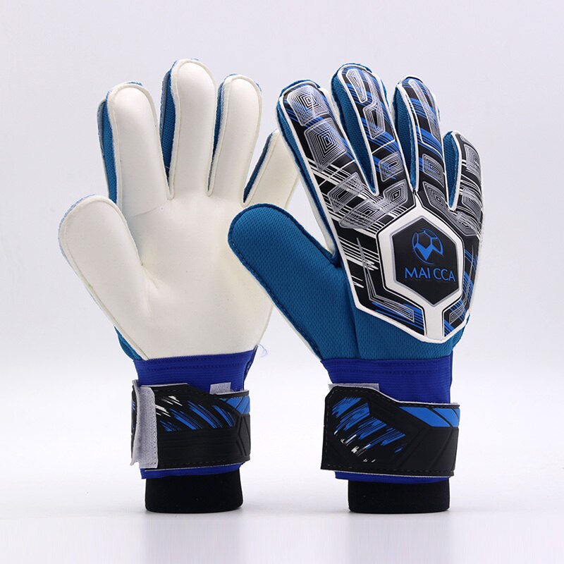 Professionele Kids Dikke Latex Handschoenen Jongens Voetbal Doelman Goalie Voetbal Handschoenen Vinger Guard Goalie Voetbal keepers Handschoenen