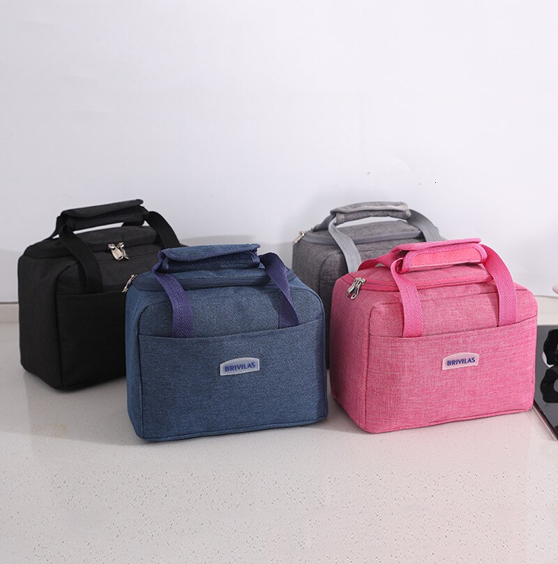 Lunch Box Bag Waterproof Thermal Bag Oxford Fabric Portable Thermal Insulated Cation Picnic Food Box Women Tote Storage Ice Bags: Customized