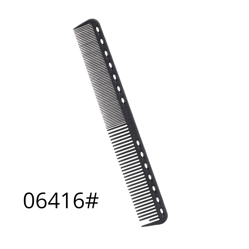 Top Friseur Pinsel Afro Kamm Schwanz Kamm Schwarz Carbon Faser Und Edelstahl Spieß Und Wärme Beständig Teasing Kamm: 06416