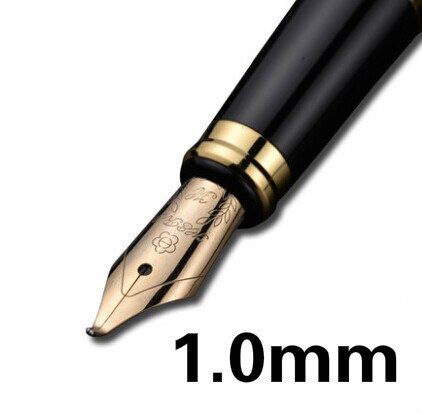 Authentic standard type Hero frosted 6006 metal calligraphy pen art fountain pen iraurita ink pen 0.5mm /1.0mm box set: 1.0mm