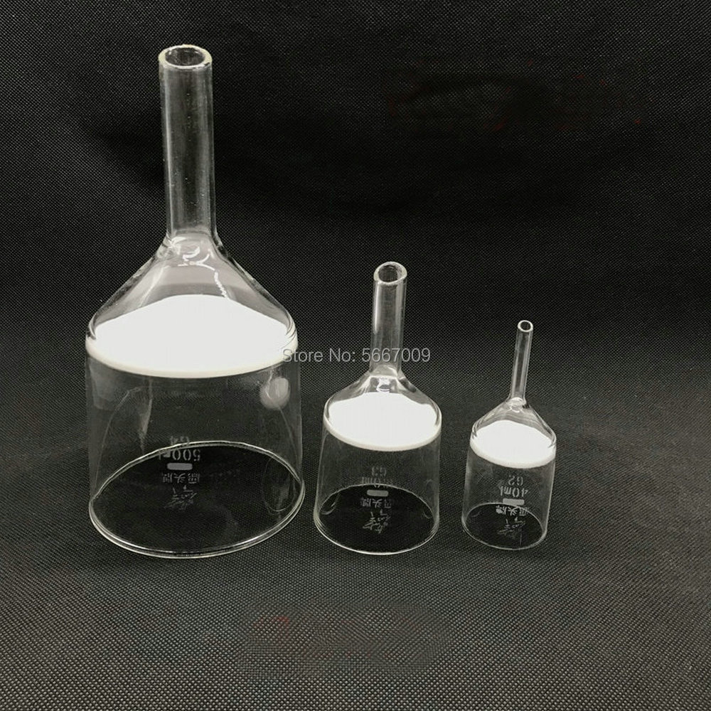 1PC 35ml à 2000ml laboratoire Buchner entonnoir G3 filtre grossier noyau de sable fritté entonnoir pour verrerie de laboratoire (G1/G2/G4/G5 remplaçable)