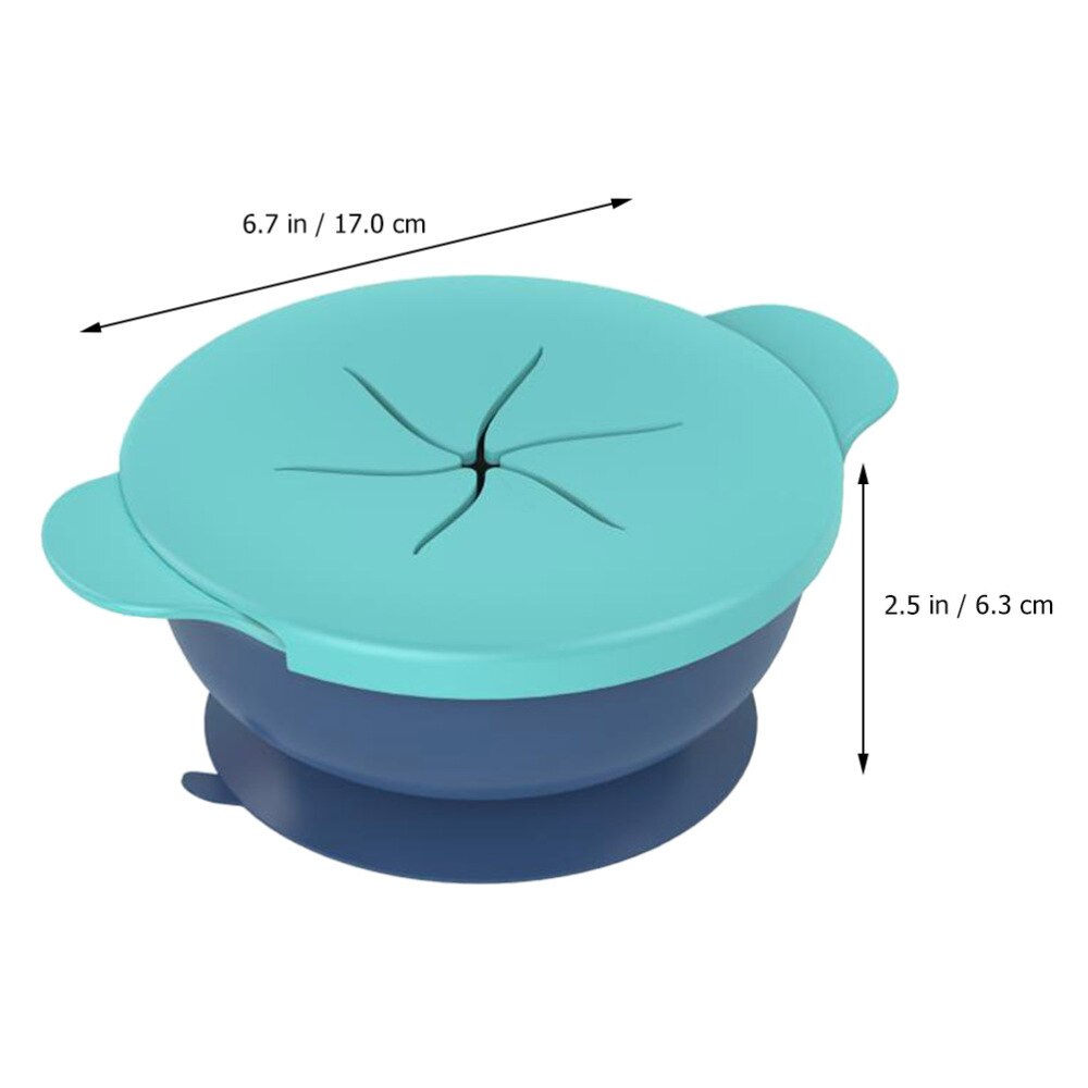 1pc Fruit Dishes Food Bowl Tray Children Feeding Dinner Plates Silicone Bowls for Infant Kids Home Baby