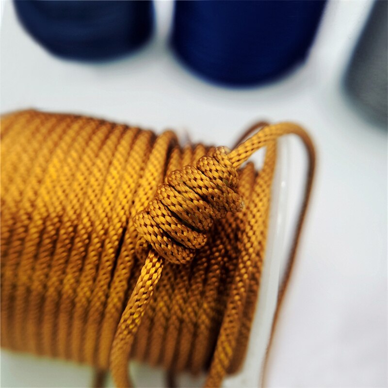 Cuerda de maíz de de 2,5mm, hilo tejido a mano para collar, pulsera, línea de joyería, bricolaje