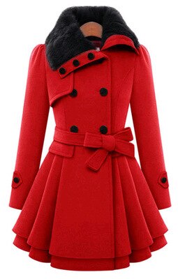 S-5XL Vrouwen Winter Slanke Lange Wol Sherpa Jas Double Breasted Gewatteerde Koreaanse Kasjmier Jas Engeland Stijl Plus Size Geul