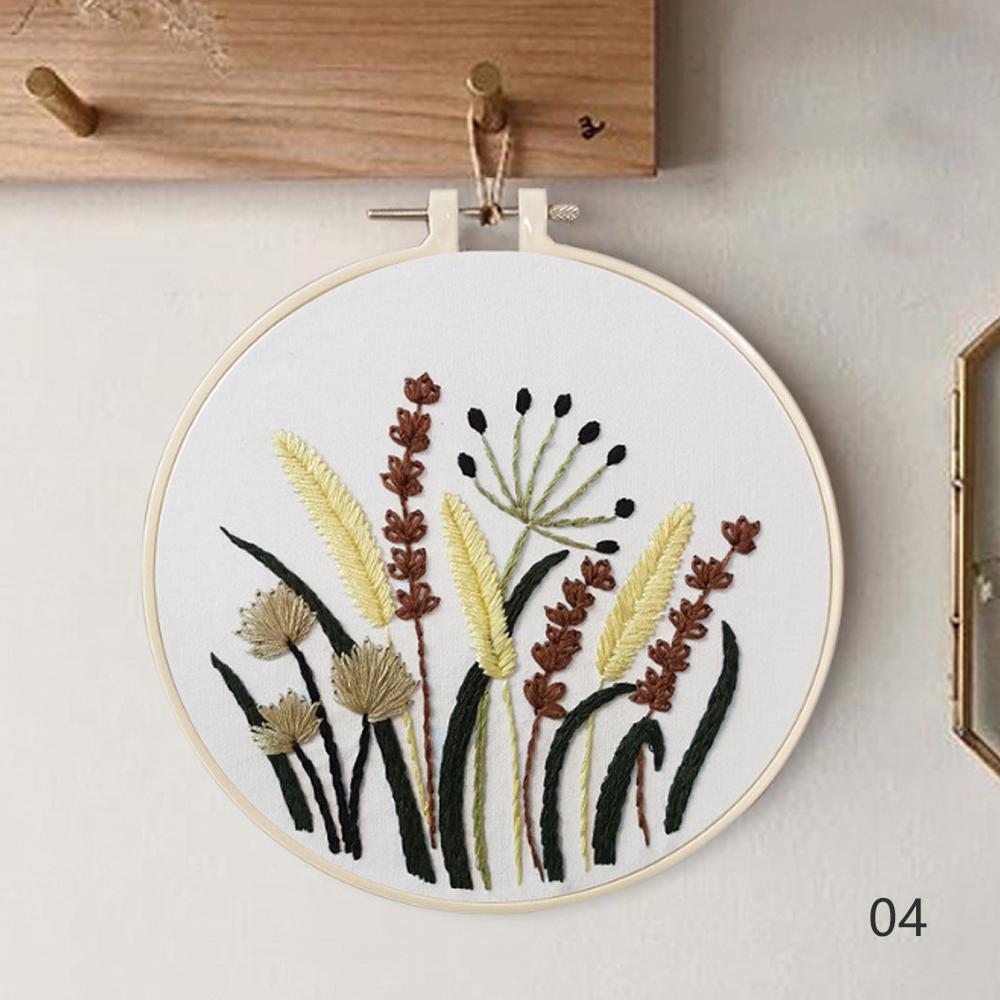 Flowers Patterns DIY Cross Stitch Kits Handmade Crafts Sewing Supplies 3D European Embroidery Materials Package Needlework Set: 04