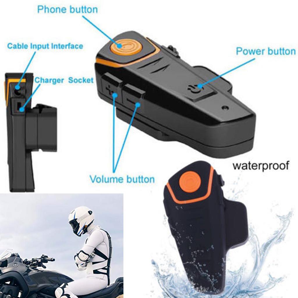 Wireless Motorcycle Helmet Communication Systems Helmet Headset