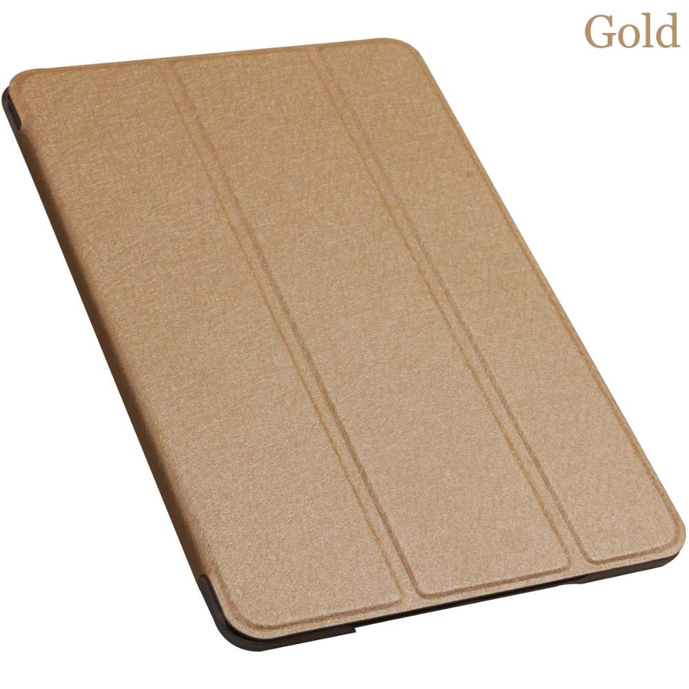Qijun tablet flip etui til huawei mediapad  m5 8 8.4 " smart wake up sleep læder fundas fold stand cover taske til sht -w09/al09: Guld