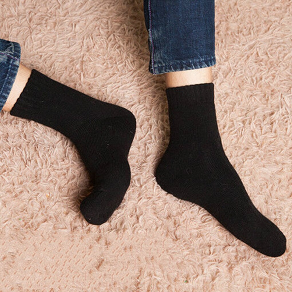 Winter herensokken dikke kasjmier wollen sportsokken outdoor effen sokken herfst winter warmere sokken
