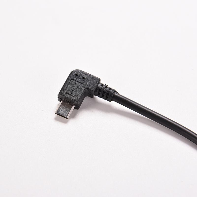 2PCS USB 2.0 Left Right Angle A Male 90 Degrees to Micro Left Angle M Cable Data Cord Cables