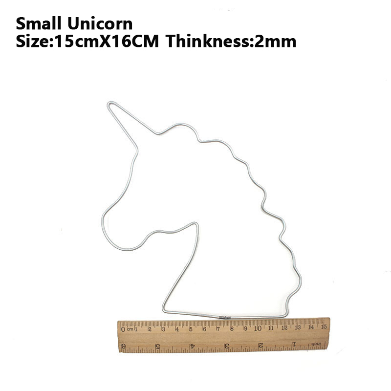 Onregelmatige Ijzeren Ring Eenhoorn Kat Maan Speciale-Vormige Hoepel Diy Dreamcatcher Handmande Yiyang Taiji Symbool: Small unicorn