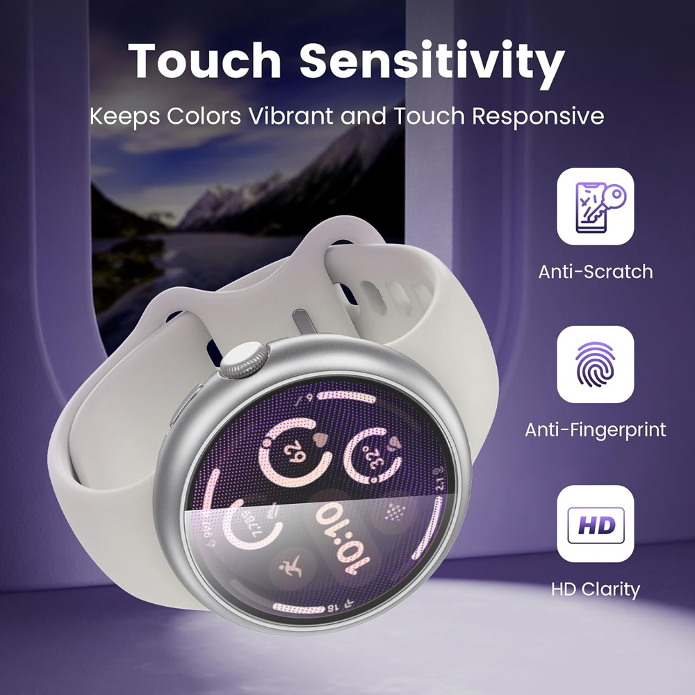 Coque en verre et étui pour Google Pixel Watch 3, PC dur, pare-chocs tout autour, coque de protection d'écran pour Google Pixel Watch 2, Guatemala, 41mm, 45mm