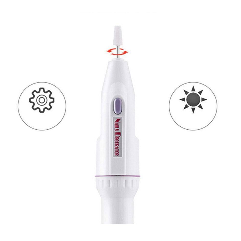 Portable Electric Nail Drill Kit Set Battery Manicure Pedicure Grinding Burnishing Machine Personal Manicure and Pedicure Kit s