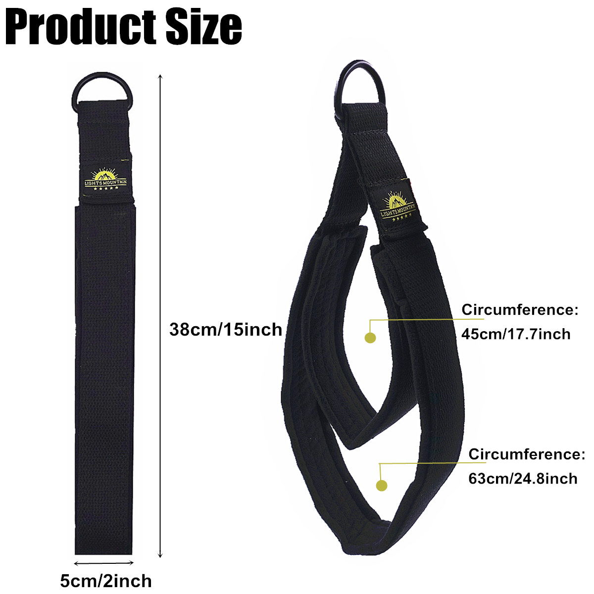 2 PCS Pilates Double Loop Straps for Pilate Reformer Fitness Yoga Straps Handles Exercise Home Gym Workout Accessories