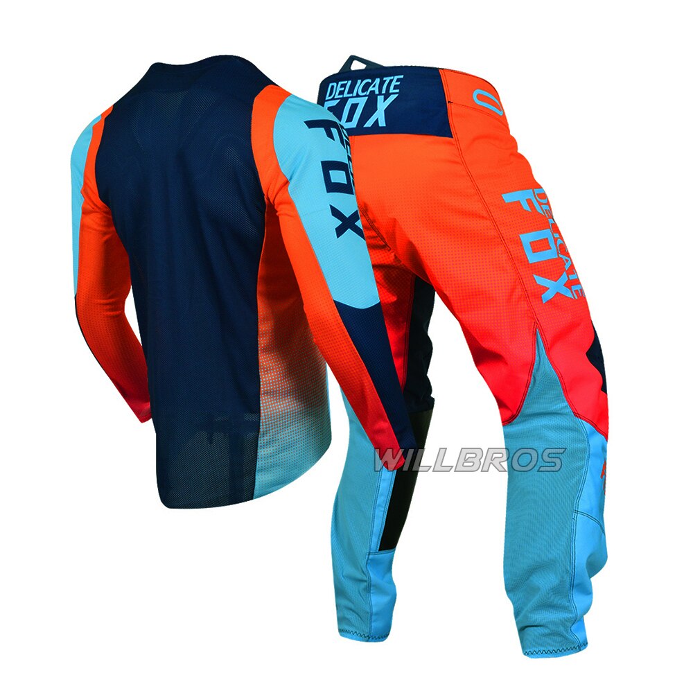 Neue Zarte Fuchs 180/360 Getriebe Set Motocross Motorrad Racing Anzug Herren Kits