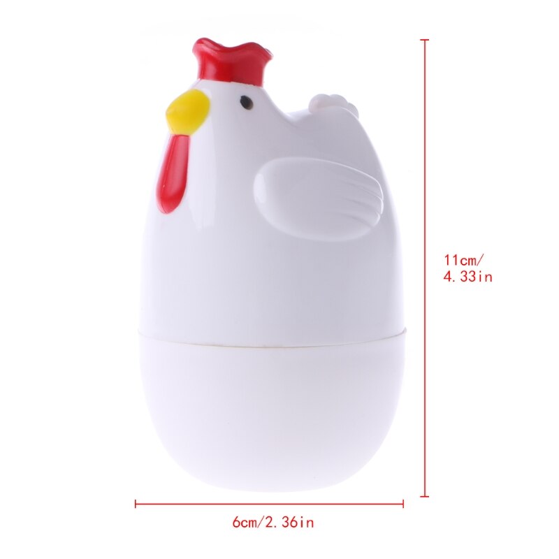 Home Chicken Shaped Microwave One Egg Boiler Cooker Kitchen Cooking Appliance 667A