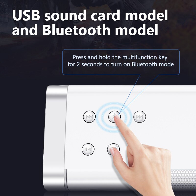 Bluedio Ls Soundbar Bedrade Luidspreker Computer Speaker Usb Power Kolom Met Microfoon Voor Pc, Game, Draagbare Bluetooth Soundbox