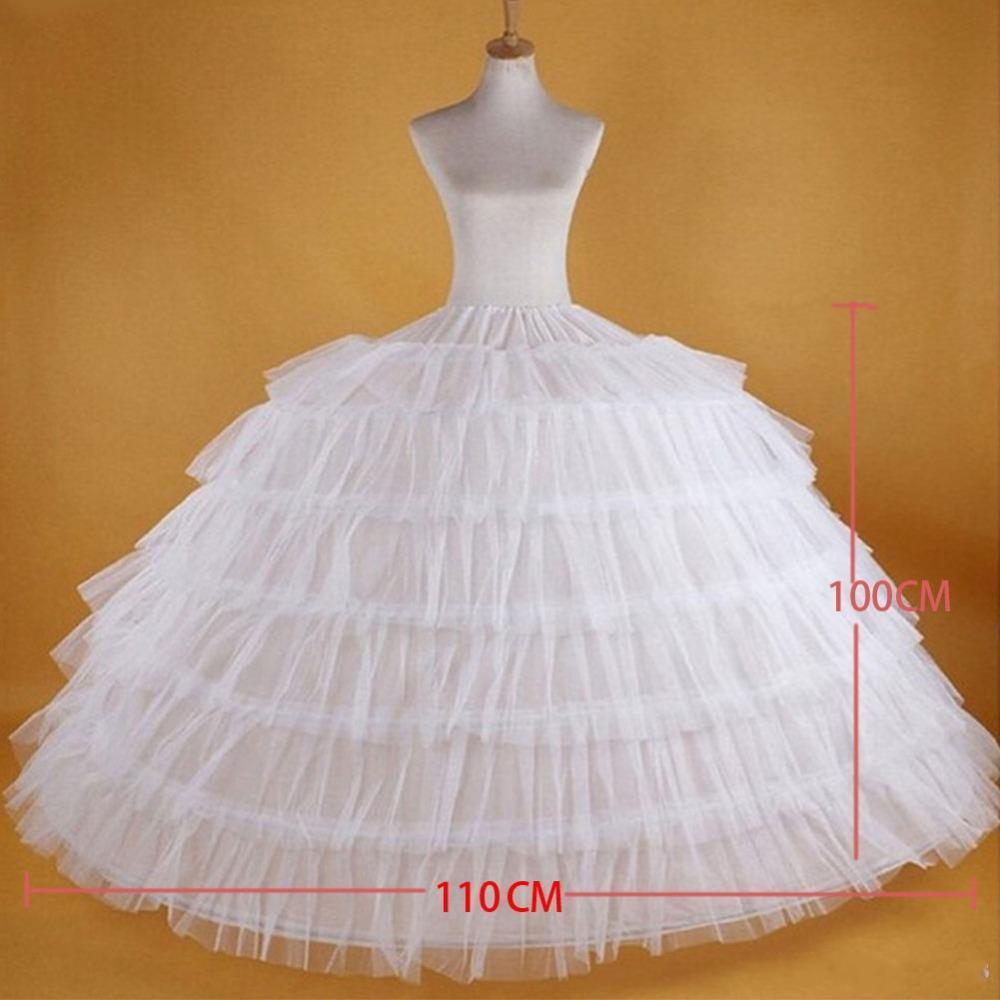 Big White Petticoats Super Puffy Ball Gown Slip Underskirt For Adult Wedding Formal Dress Brand Large Long Crinoline