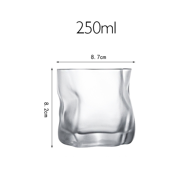 Verre coloré Wisky pour boissons alcoolisées, pour Bar européen et japonais, pour whisky, bière, verre à eau de Brandy: Matte 250ml