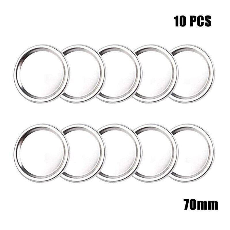 Fresh-keep Lids 10/12PCS Tinplate Sealing Lid Glass Jar Storage Canning Lid Wide Mouth Lids Kitchen Food Container Covers: C