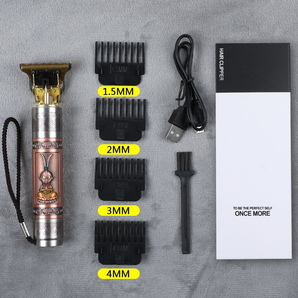 Cortadora de pelo para hombre, afeitadora de barba sin cabeza, maquinilla de afeitar eléctrica, inalámbrica, corte USB, barbería cortapelos cortar pelo corta pelo hombre barba hair peluquería: wukong
