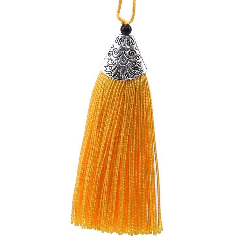 1Pcs/Pack Mixed Color 8cm Hanging Rope Silk Tassels Fringe Sewing Bang Tassel Trim Key Tassels For DIY Embellish Curtain Access