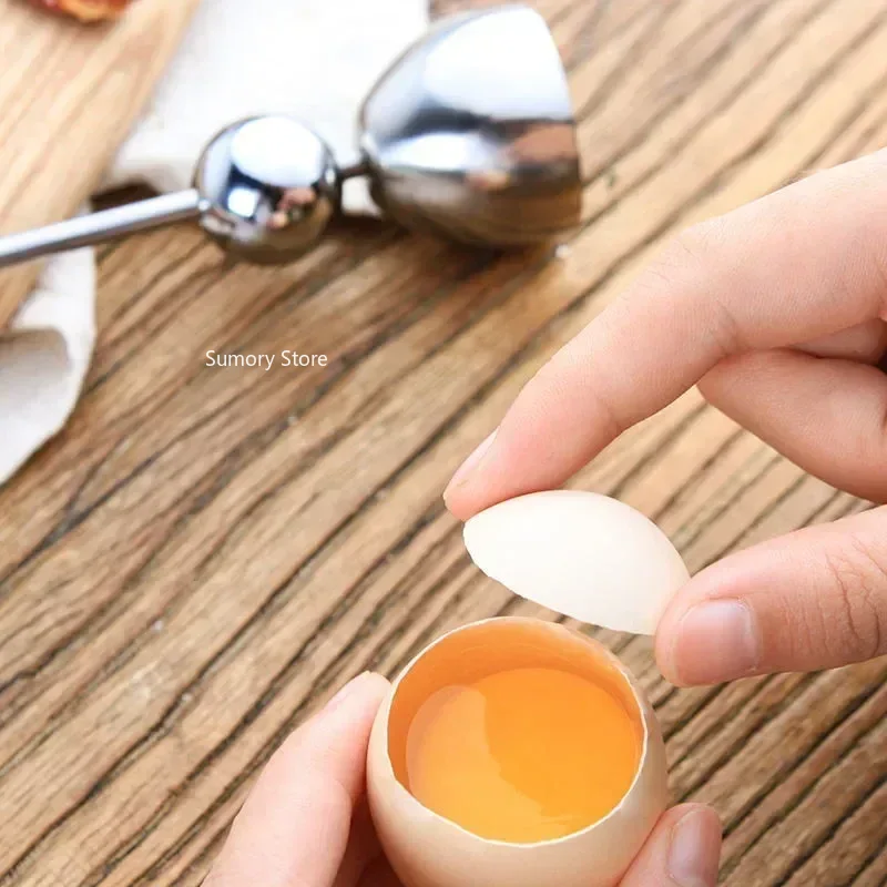 Egg Cutter Opener Egg Stainless Steel Breaker Break Beat Clipper Scissor Shell Boiled Kitchen Tool Cooked Snipper Whisk