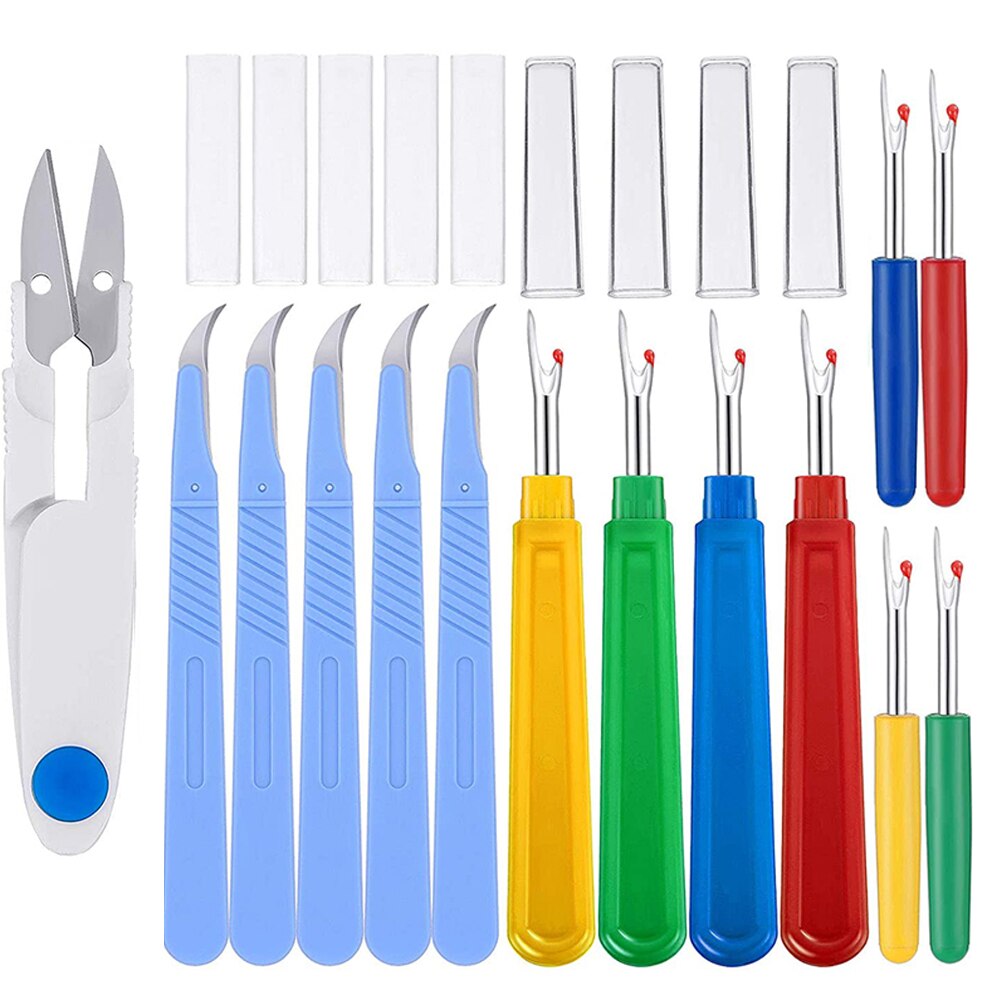 4/8Pcs Sewing Seam Ripper Kit Sewing Stitch Thread Unpicker Seam Ripper Thread Cutter Scissor for Sewing Needlework Sewing Tool