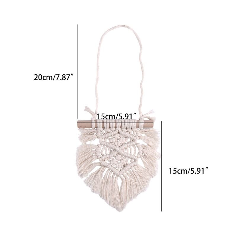 Nordic Baby Room Cotton Tassels Wall Hanging Handmade Macrame Home Decor Retro Handcrafted Girls Room Indian Decor