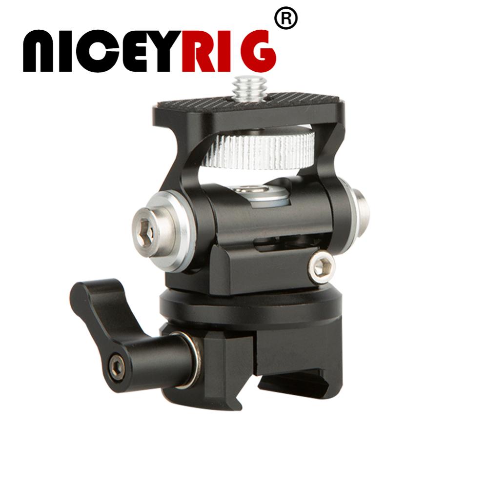 NICEYRIG DSLR Camera Veld Monitor Houder met NATO Lock Klem Voor 5 inch of 7 inch monitor