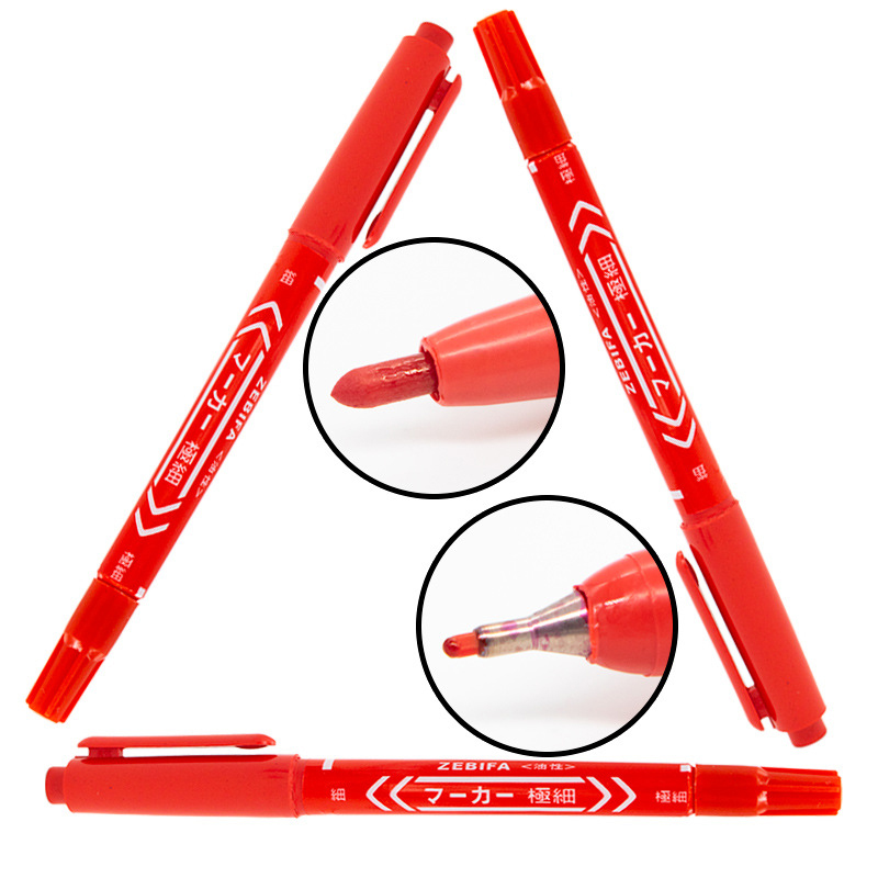 3/5 szt Białe pisaki Markery Permanentne markery z głębokimi otworami Tłuste wodoodporne długopisy z długą główką robić malowania skał Kamień Ceramiczne drewno: Jasno szary