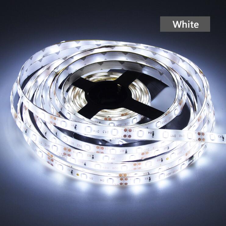 2835 12V 5M Rgb Led Strip Lights Tape Christmas Festoon Indoor Lighting For TV Home Living room Bedroom Decor Backlight Lamp: Emitting Color8 / 0-5W
