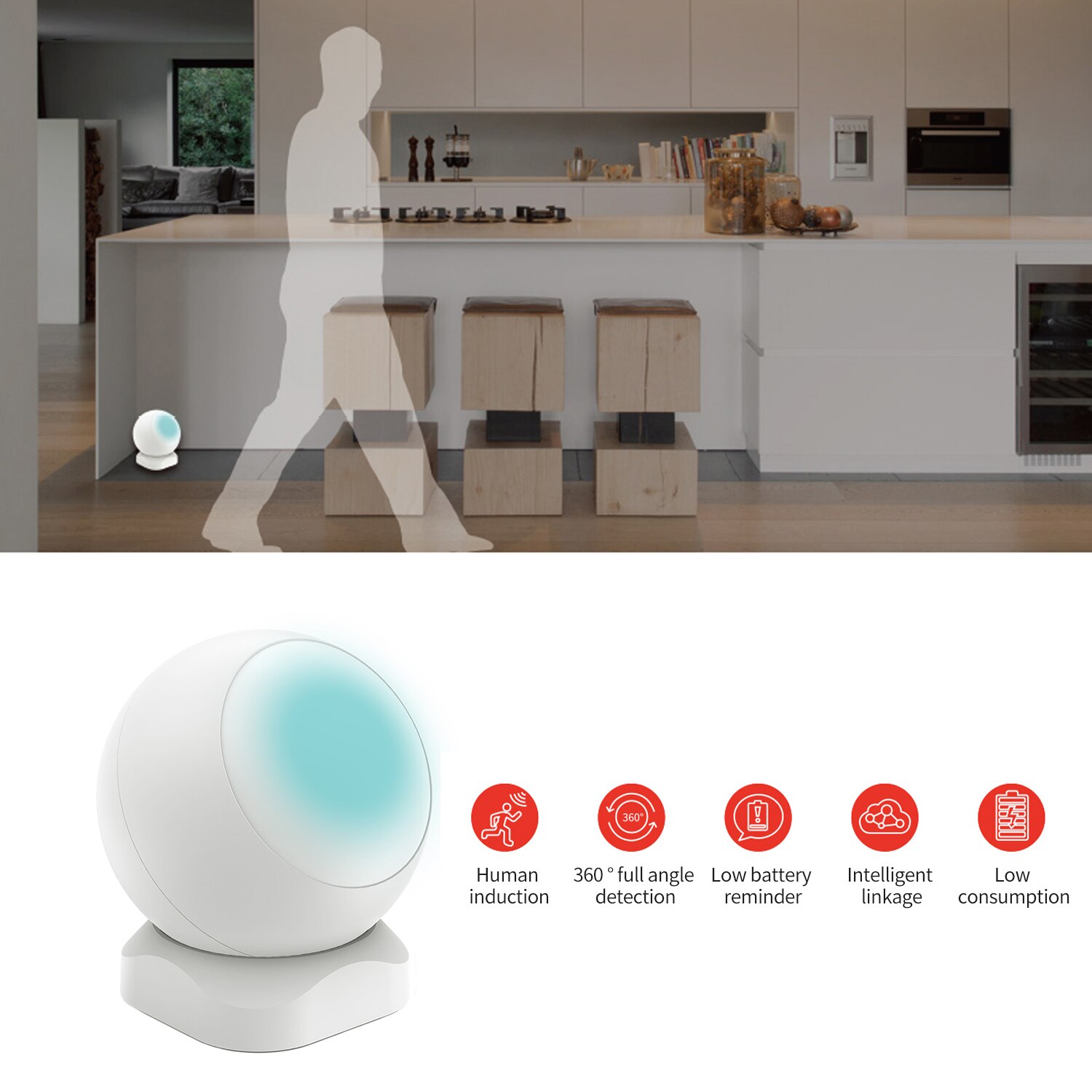 ZigBee PIR Sensor Infrarot Sensor Infrarot Menschlichen Körper Moving Sensor Automatische Intelligente Haushalts Alarm Sensor RSH-ZigBeePIR01