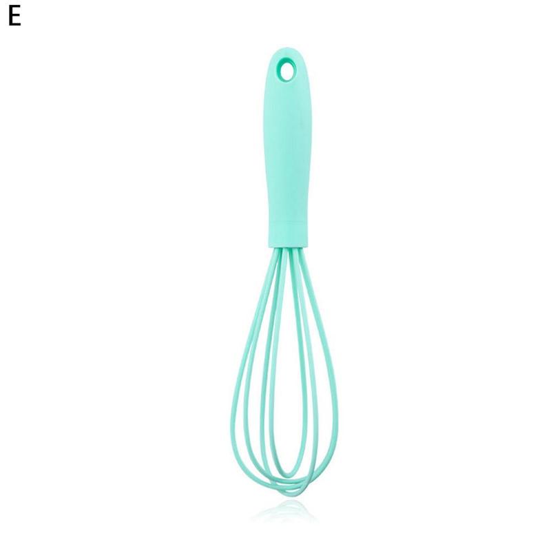 Multifunctional Rotary Manual Egg Beater Mixer Mini Bake Tools Kitchen Egg Silicone Agitator Tool Egg Whisk Eco-Friendly Pl P3L6: E