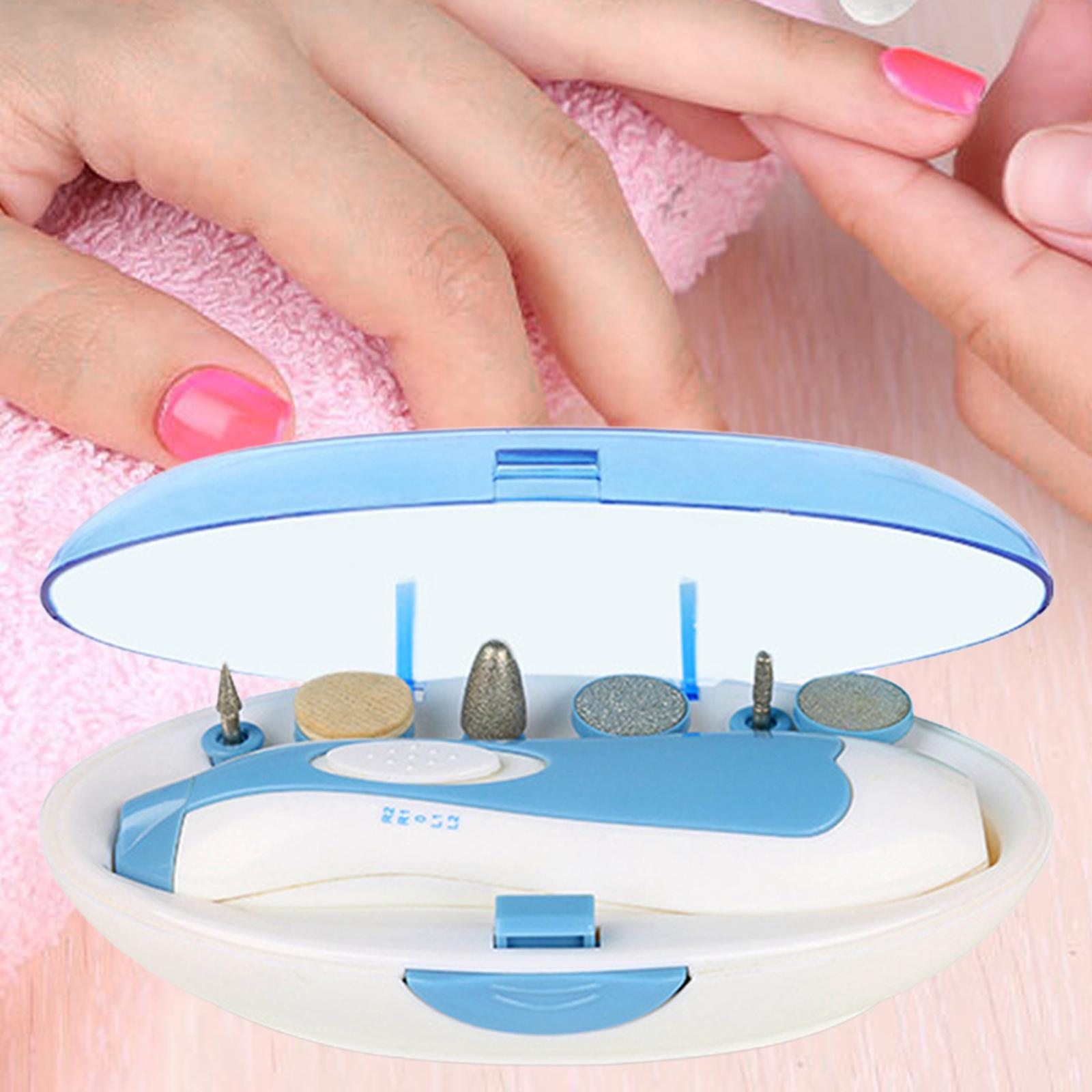 Veilige Elektrische Nagelvijl Clippers 6 In 1 Nail Trimmer Cutter Voor Volwassenen Baby Nagelknipper Cutter Baby Nagelvijl manicure Gereedschap
