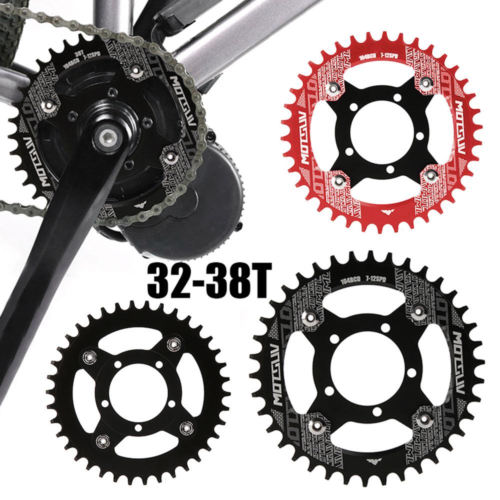 Bicycle Crankset Bafang 104BCD 130BCD Biike Motor Aluminum Alloy Chainring Chain Ring Adapter For Electric Cycling Accessories