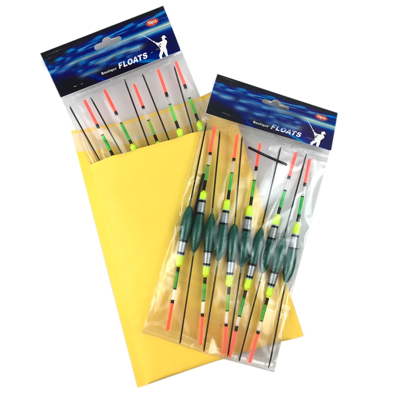 Topline Tackle 10pcs fishing accessories float set bobbers led waggler fishing floats weight 3g 21cm long tail floating