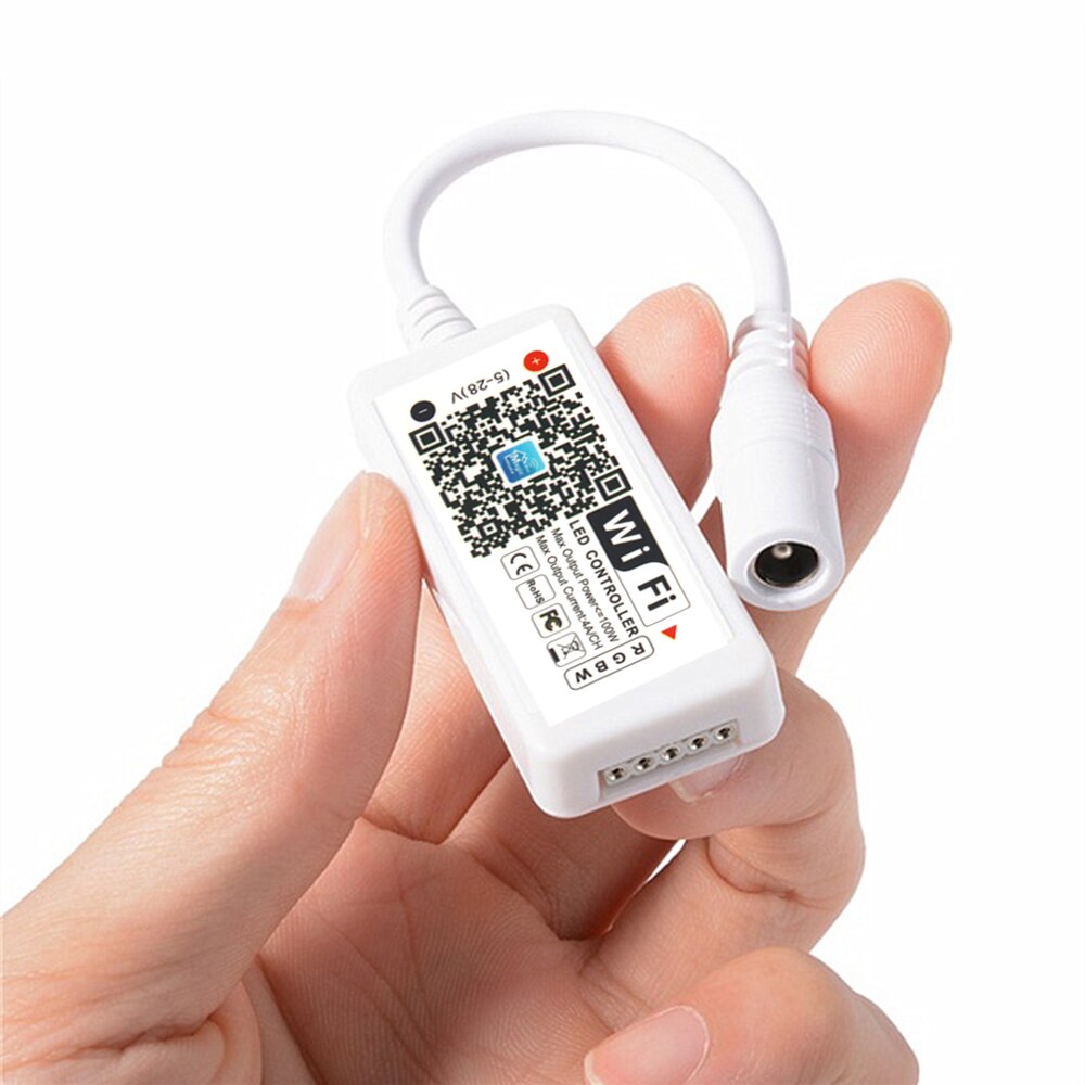 Magic Home DC5V 12V 24V Wireless WiFi LED Controller RGB/RGBW RF IR Remote Alexa Google for 5050 WS2811 WS2812B Pixel led strip: Mini RGBW wifi